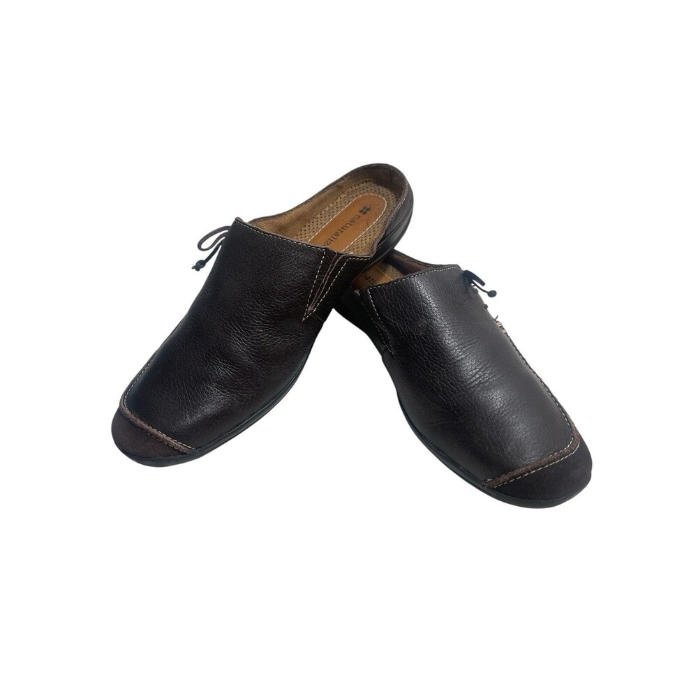 Naturalizer Natural  Fast Clog Brown Leather Mule Womens 7M